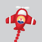 Red Airplane Clipart