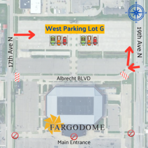 Fargodome Backpack Pickup Graphic