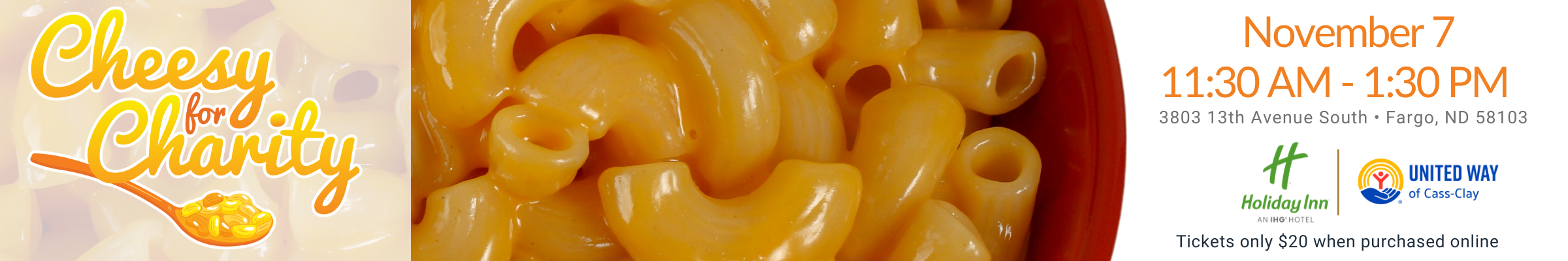 Cheesy For Charity Header