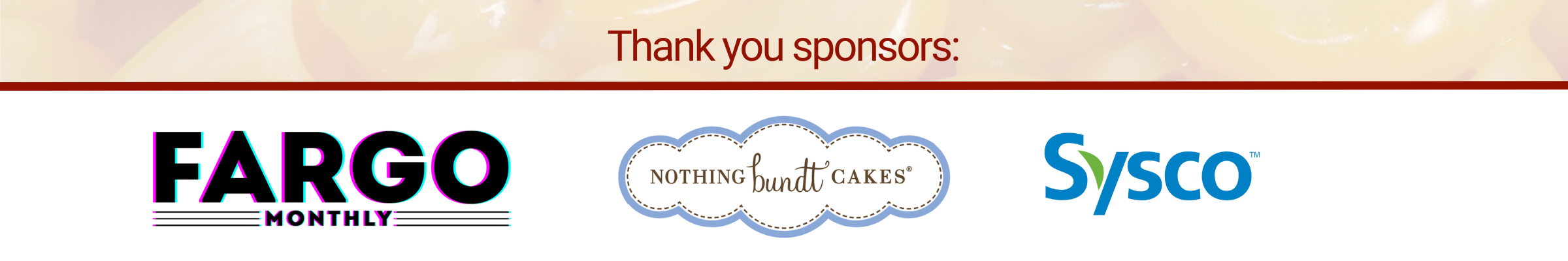 Cheesy For Charity Sponsor Footer